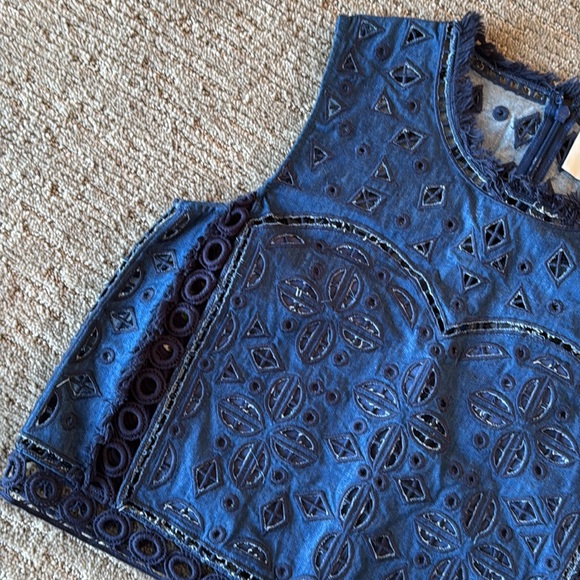 Sea New York Denim Eyelet Top - Picture 3 of 7